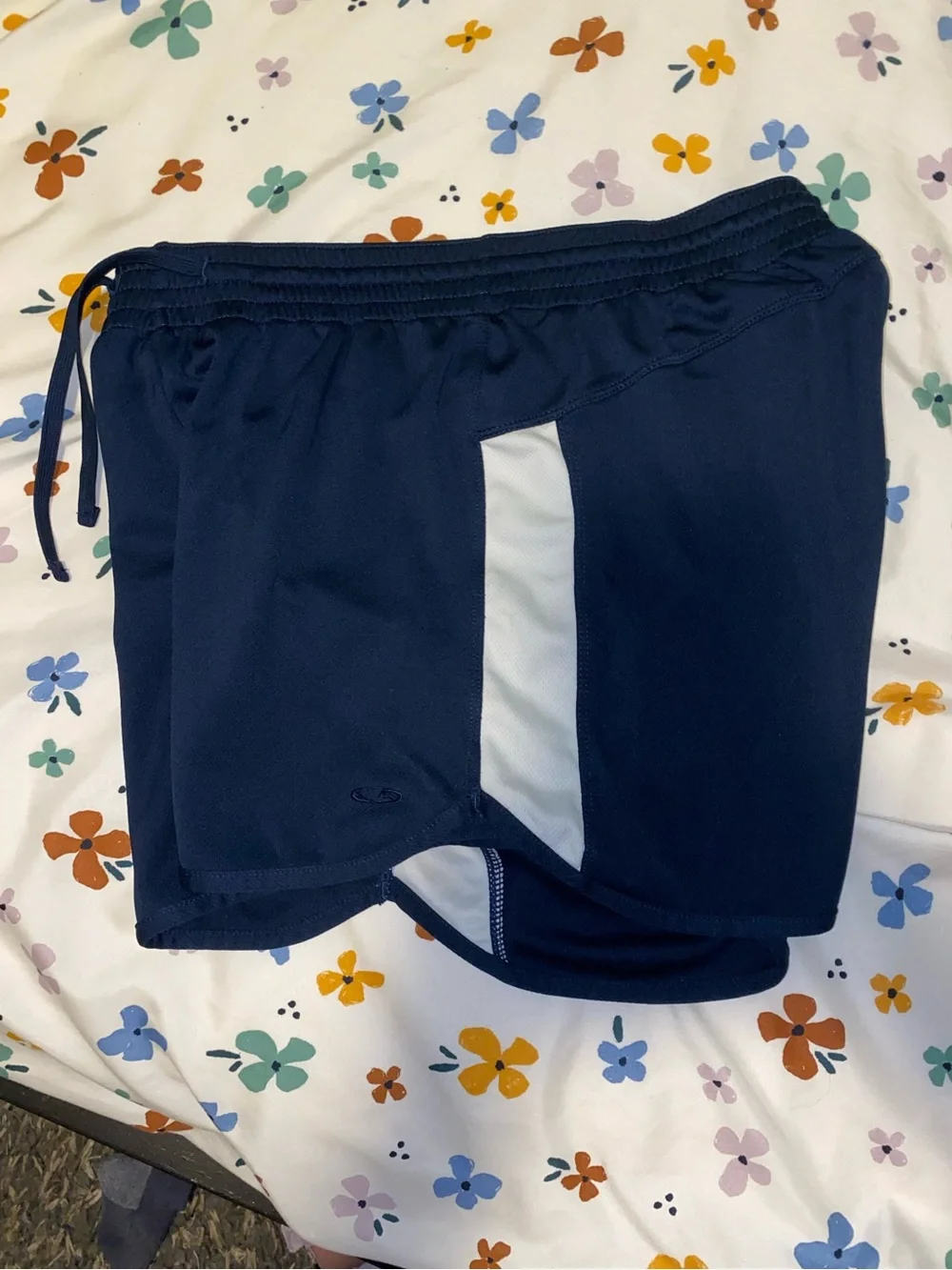 [FWP] Champion navy blue athletic shorts with white sides